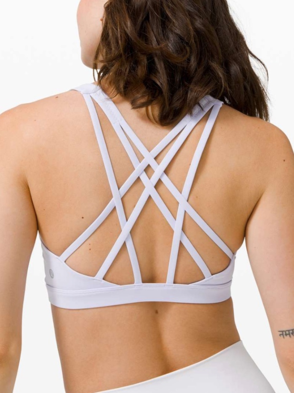 Lululemon Free To Be Serene Bra Grey Women’s 8 Strappy Back